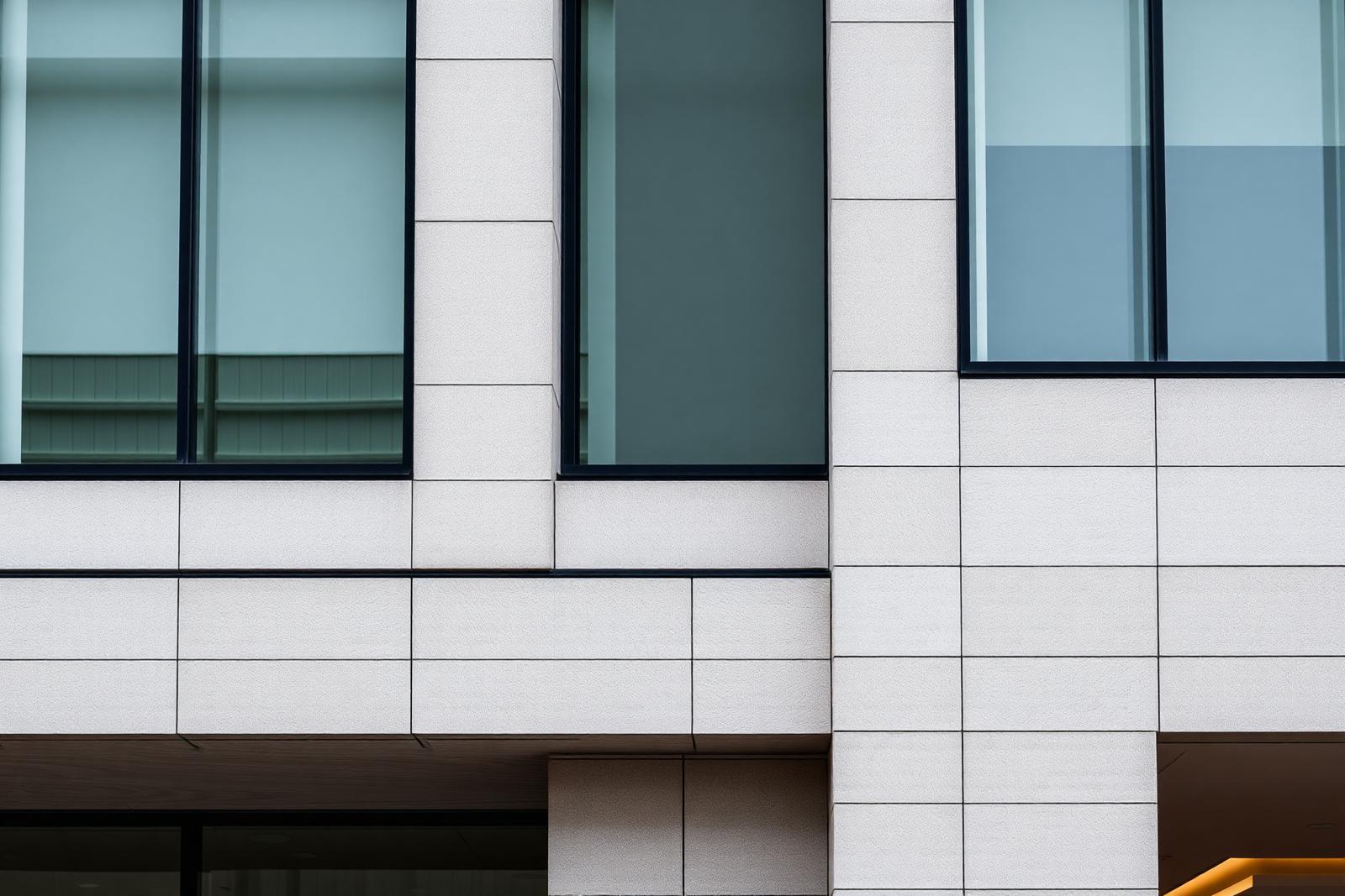 Modern commercial property facade