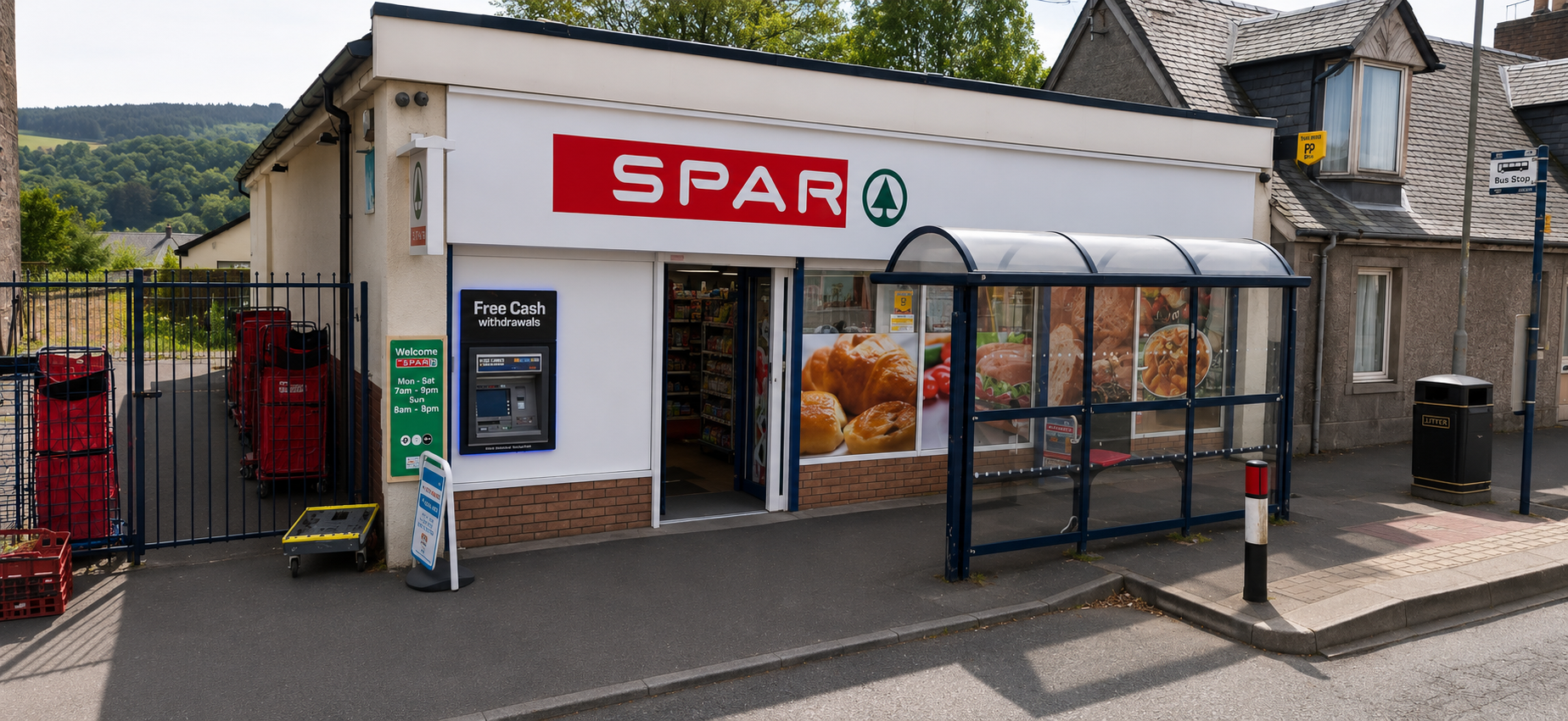 SPAR convenience store at 59-61 West Main Street, Darvel, acquired and operated by Axura Properties
